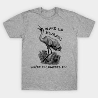 Endangered Whooping Crane T-Shirt